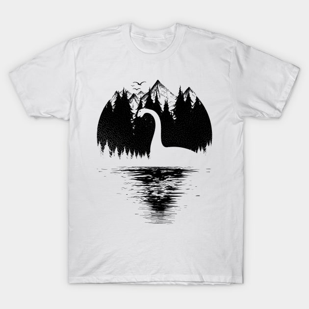 Loch Ness Monster Nessie T-Shirt by Tesszero